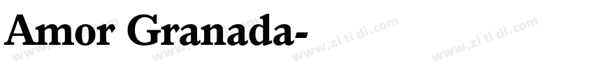 Amor Granada字体转换